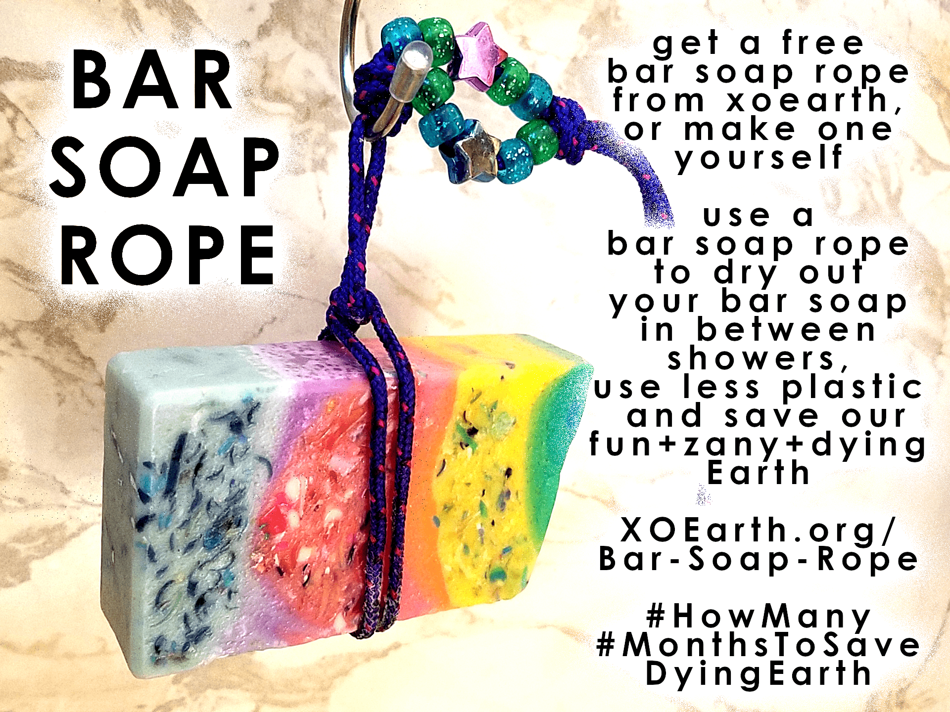 Bar Soap Rope [make one for your shower time] + the Hand Dry Jive song [sing along with us]