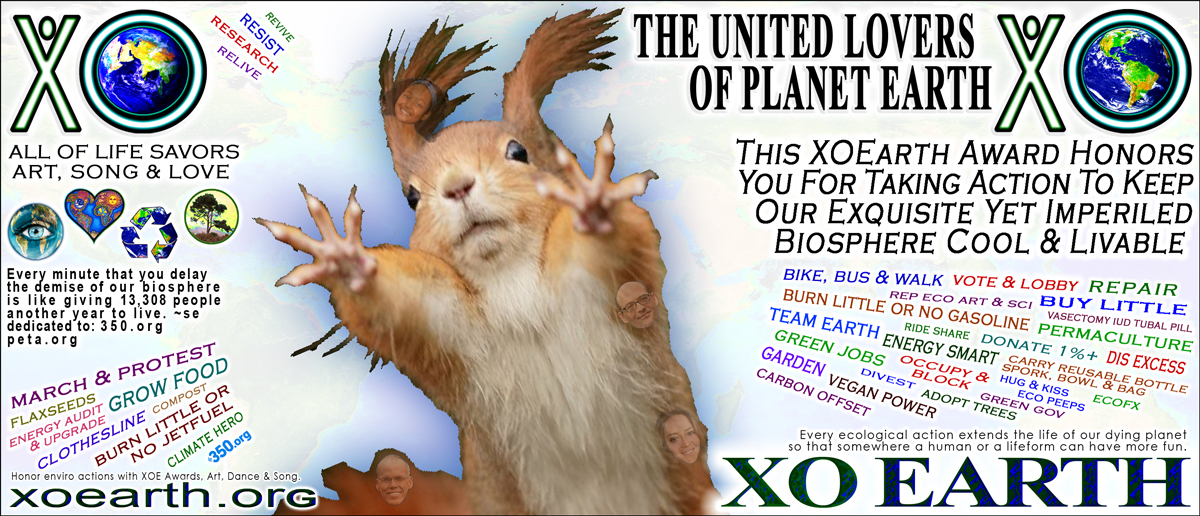 Squirrel ::  thank yur peeps for big enviro+climate actions they take